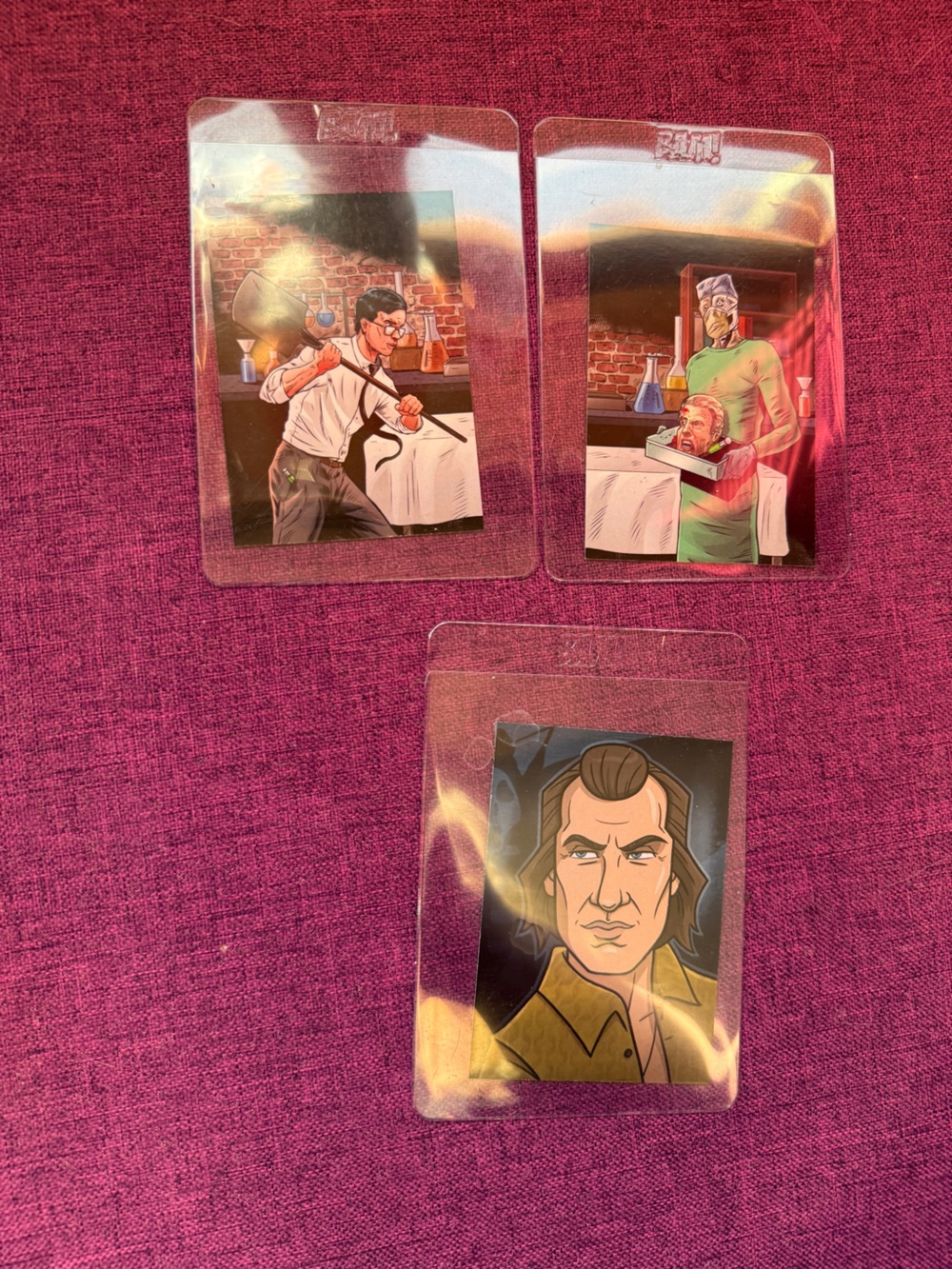 Set of Illustrated Character Cards — ReAnimator Bam Box Horror